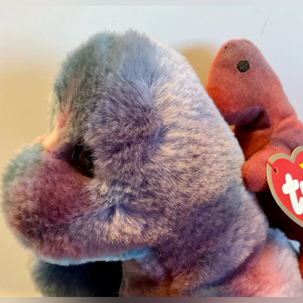 Ty Rex beanie buddy and teenie beanie pair